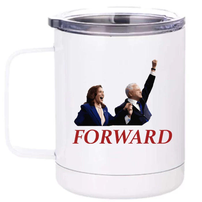 Kamala Harris Forward Front & Back 12oz Stainless Steel Tumbler Cup