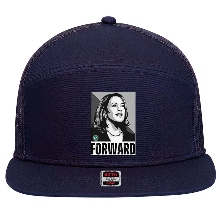 Kamala Harris Forward 7 Panel Mesh Trucker Snapback Hat