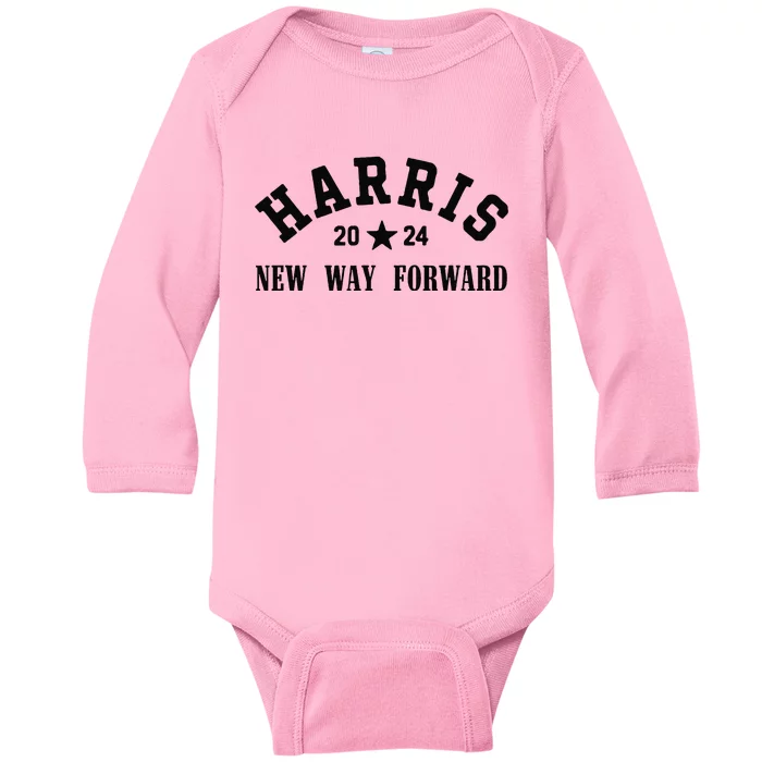 Kamala Harris Forward 2024 Presidential Election President Baby Long Sleeve Bodysuit