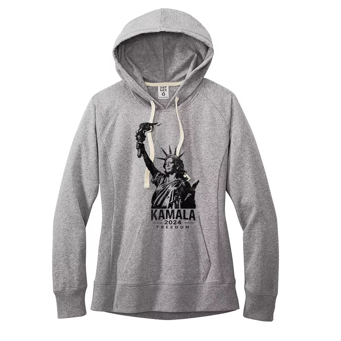 Kamala Harris For Freedom 2024 Campaign Lady Liberty Torch Women's Fleece Hoodie