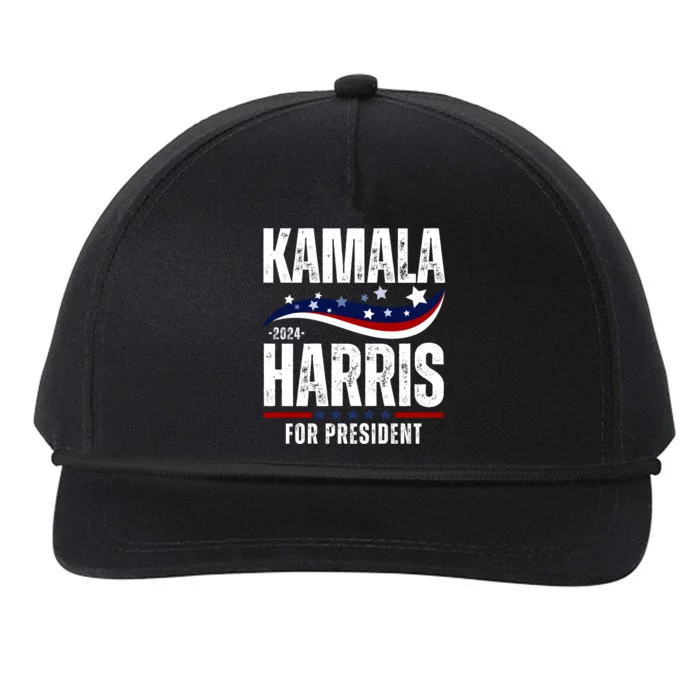 Kamala Harris For President Snapback Five-Panel Rope Hat