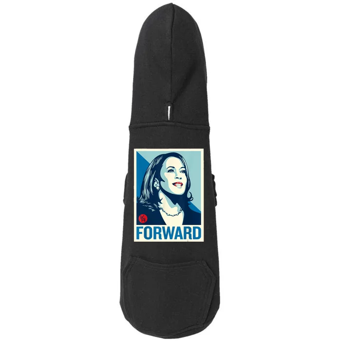 Kamala Harris Forward Doggie 3-End Fleece Hoodie