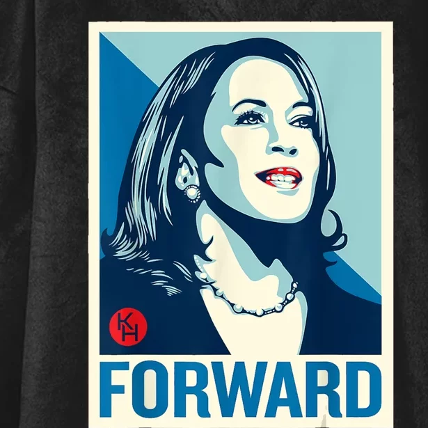 Kamala Harris Forward Hooded Wearable Blanket