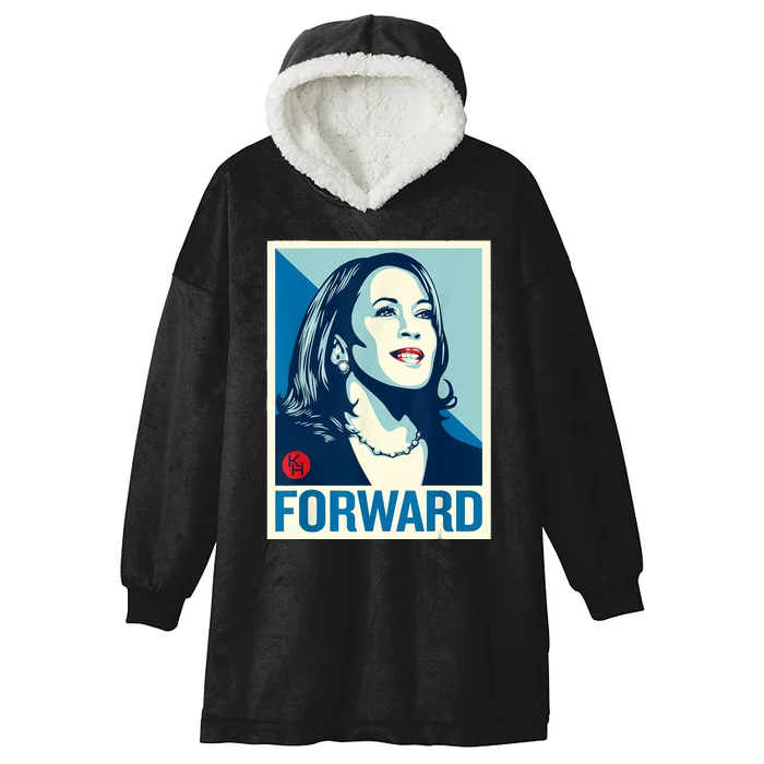 Kamala Harris Forward Hooded Wearable Blanket