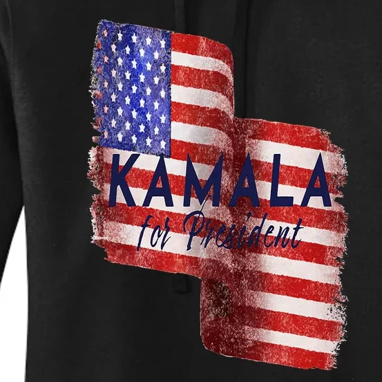 Kamala Harris For President 2024 Madam Vice President Women's Pullover Hoodie