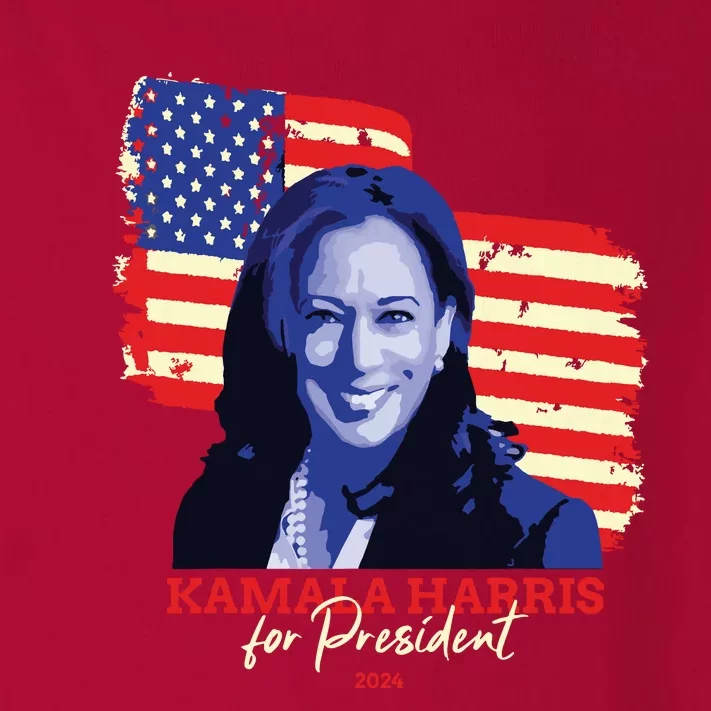 Kamala Harris For President 2024 Madam Vice President Toddler Long Sleeve Shirt