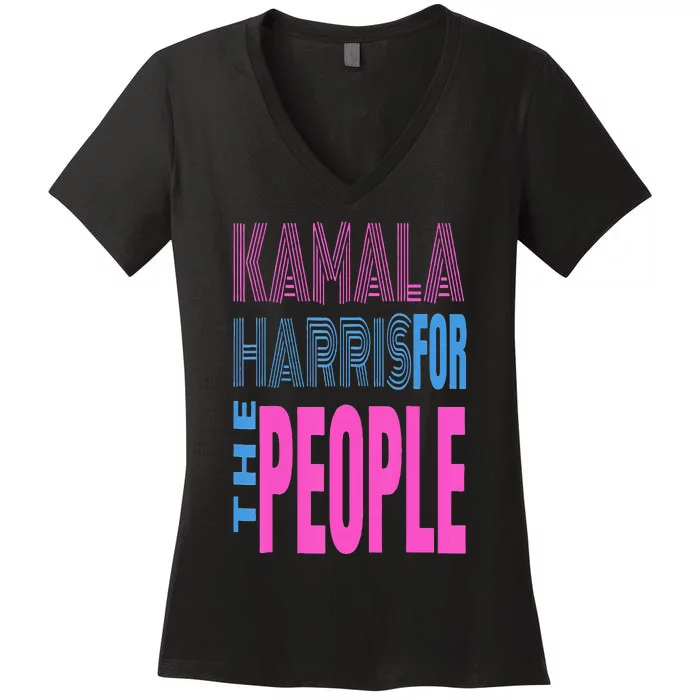 Kamala Harris For The People Women's V-Neck T-Shirt