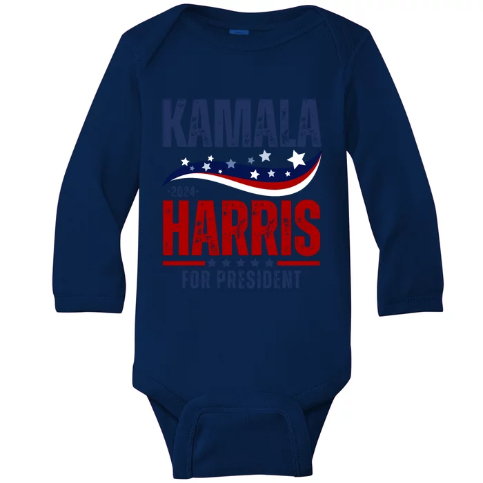 Kamala Harris For President Baby Long Sleeve Bodysuit