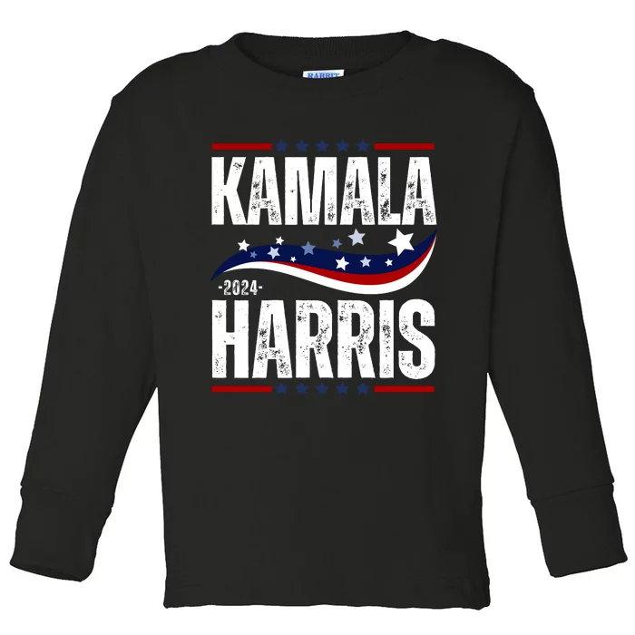 Kamala Harris For President Toddler Long Sleeve Shirt