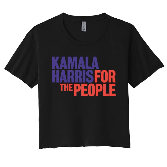 Kamala Harris For The People President 2024 Campaign Women's Crop Top Tee