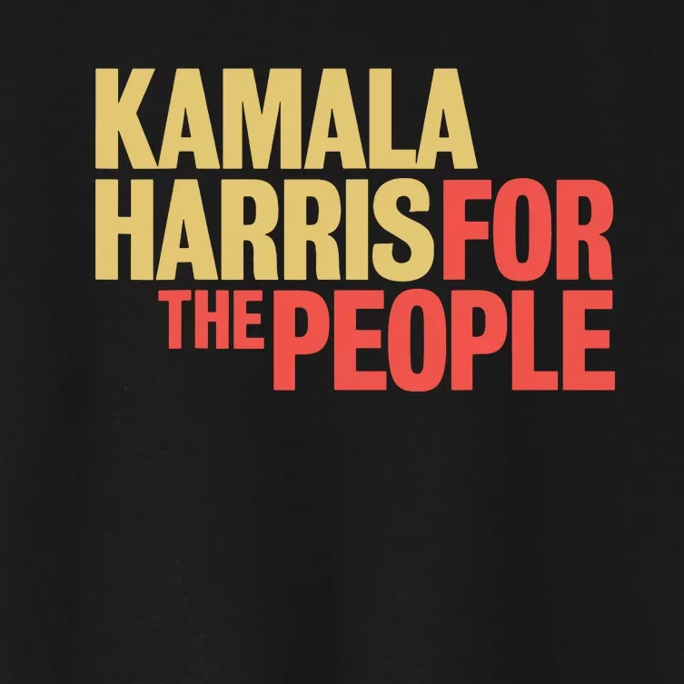 Kamala Harris For The People President 2024 Women's Crop Top Tee