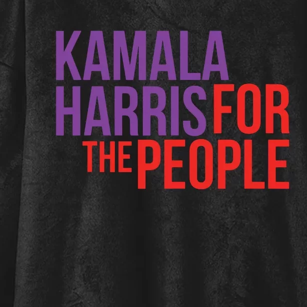 Kamala Harris For The People Kamala 2024 Hooded Wearable Blanket