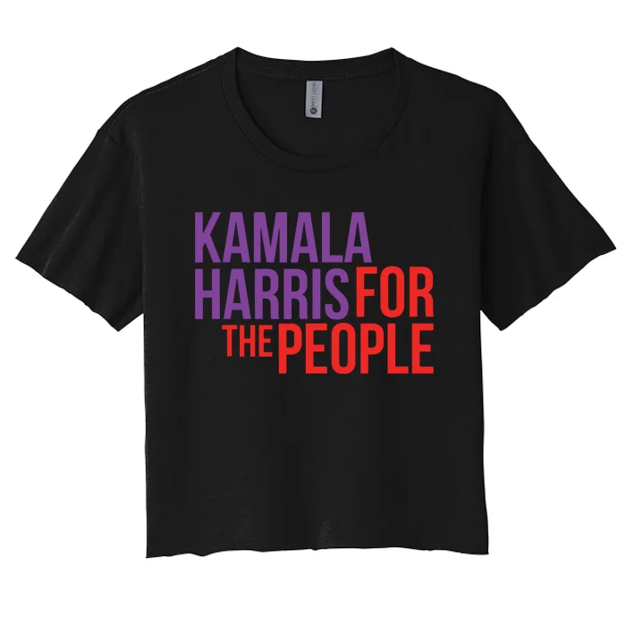 Kamala Harris For The People Kamala 2024 Women's Crop Top Tee