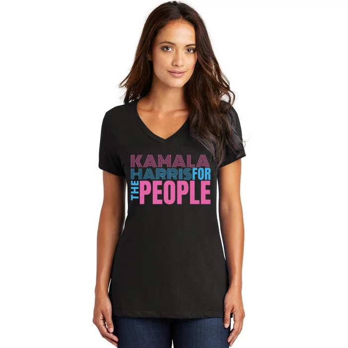 Kamala Harris For The People Women's V-Neck T-Shirt