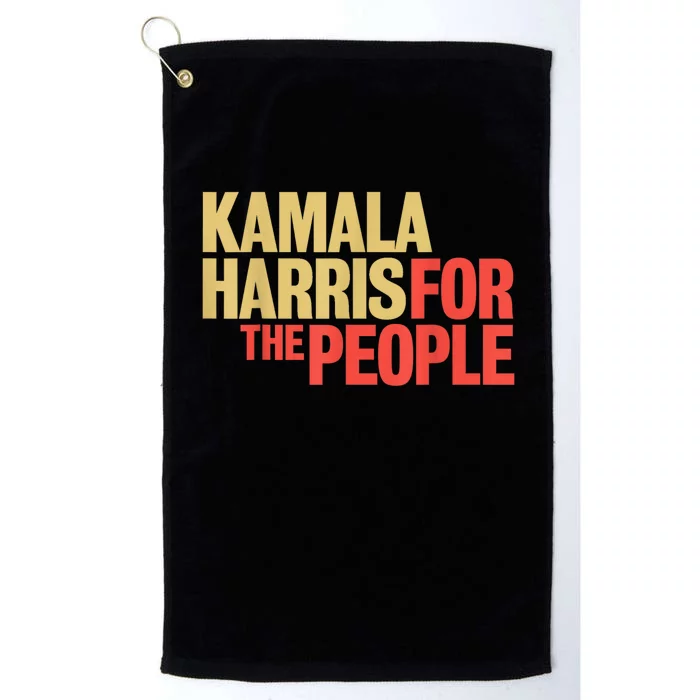 Kamala Harris For The People President 2024 Platinum Collection Golf Towel