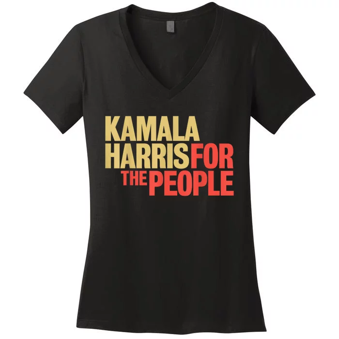 Kamala Harris For The People President 2024 Women's V-Neck T-Shirt