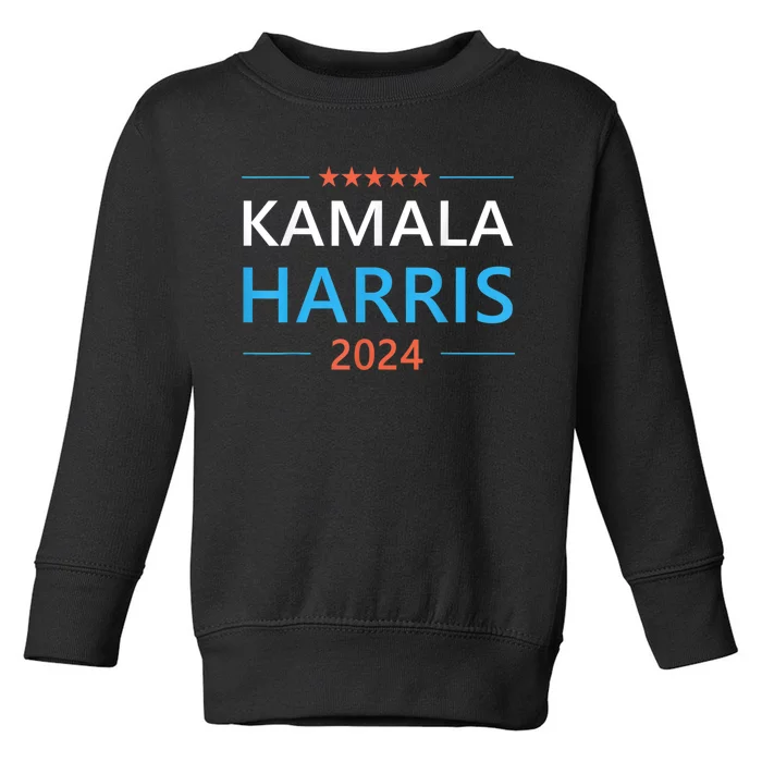 Kamala Harris For The People President 2024 Toddler Sweatshirt