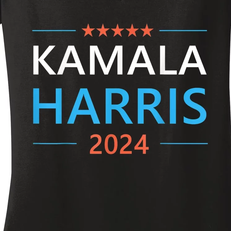 Kamala Harris For The People President 2024 Women's V-Neck T-Shirt