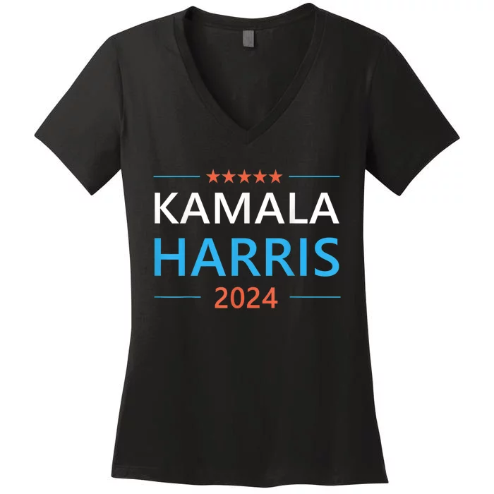 Kamala Harris For The People President 2024 Women's V-Neck T-Shirt