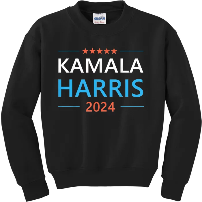 Kamala Harris For The People President 2024 Kids Sweatshirt