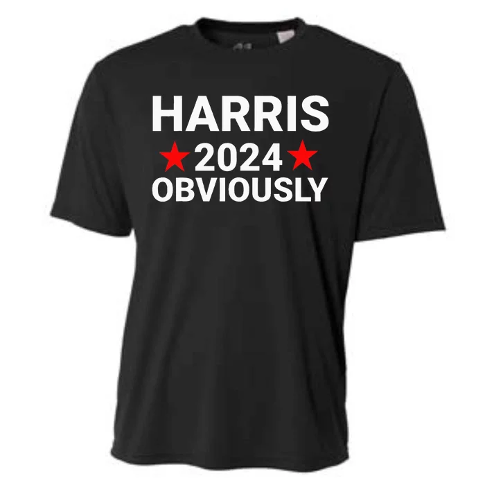 Kamala Harris For President Obviously Cooling Performance Crew T-Shirt