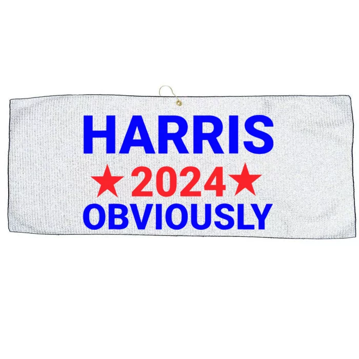 Kamala Harris For President Obviously Large Microfiber Waffle Golf Towel