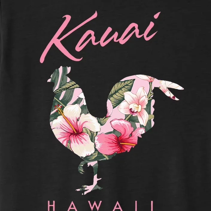 Kauai Hawaii Flower Hibiscus Chicken Lover Souvenir ChromaSoft Performance T-Shirt