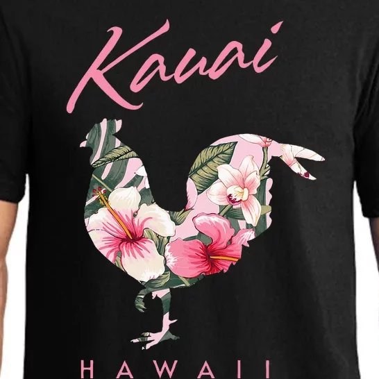 Kauai Hawaii Flower Hibiscus Chicken Lover Souvenir Pajama Set