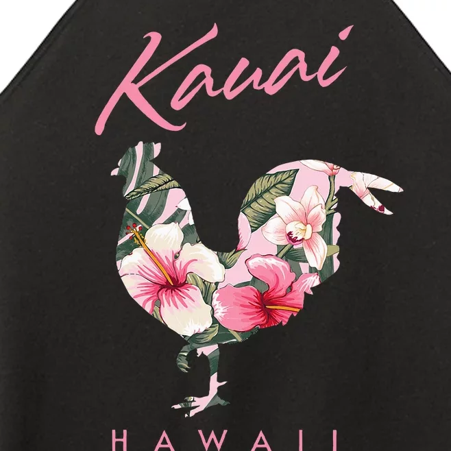 Kauai Hawaii Flower Hibiscus Chicken Lover Souvenir Women’s Perfect Tri Rocker Tank