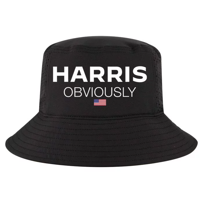 Kamala Harris For President 2024 Harris Obviously Usa Flag Cool Comfort Performance Bucket Hat