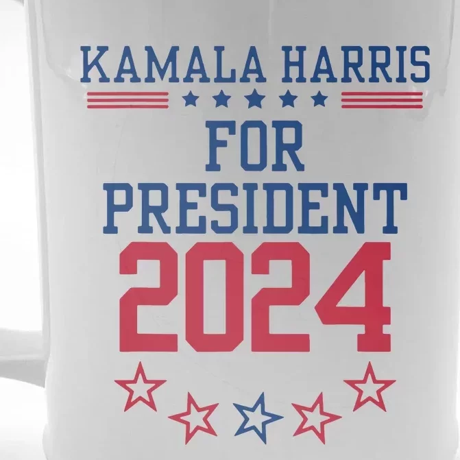 Kamala Harris For President 2024 Front & Back Beer Stein