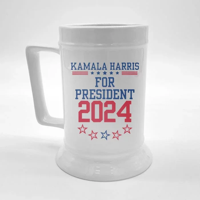 Kamala Harris For President 2024 Front & Back Beer Stein