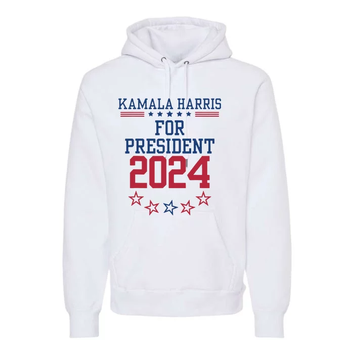 Kamala Harris For President 2024 Premium Hoodie