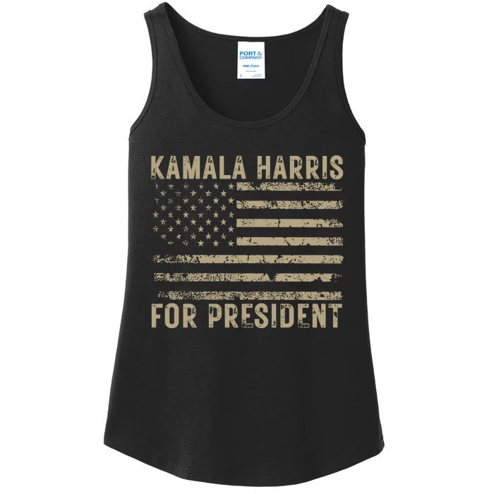 Kamala Harris For President 2024 Election Ladies Essential Tank