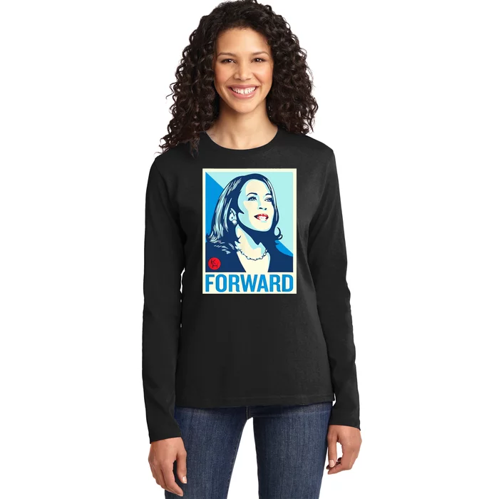 Kamala Harris Forward Ladies Long Sleeve Shirt