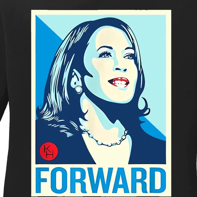 Kamala Harris Forward Ladies Long Sleeve Shirt