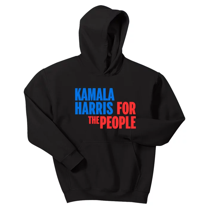 Kamala Harris For The People President 2024 Kids Hoodie