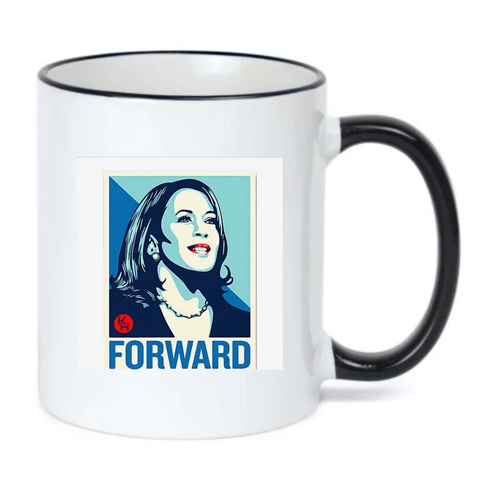 Kamala Harris Forward Black Color Changing Mug