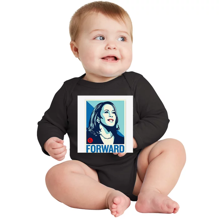 Kamala Harris Forward Baby Long Sleeve Bodysuit