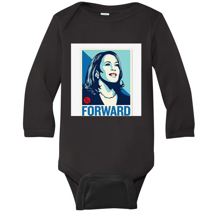 Kamala Harris Forward Baby Long Sleeve Bodysuit