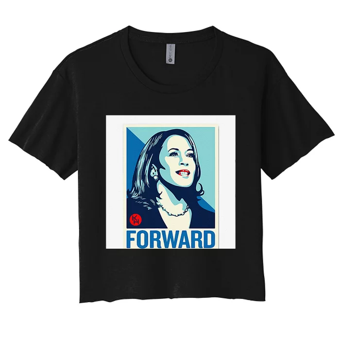 Kamala Harris Forward Women's Crop Top Tee