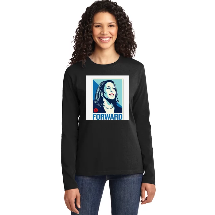 Kamala Harris Forward Ladies Long Sleeve Shirt