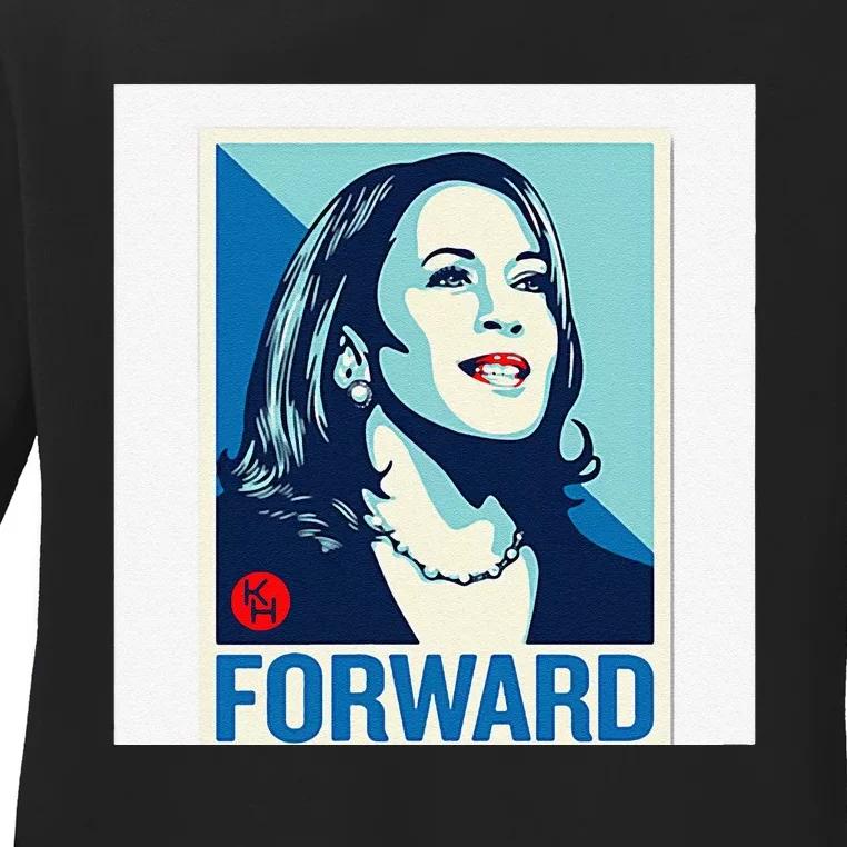 Kamala Harris Forward Ladies Long Sleeve Shirt