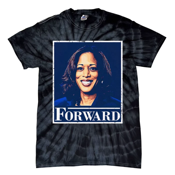 Kamala Harris Forward 2024 Presidential Election Tie-Dye T-Shirt