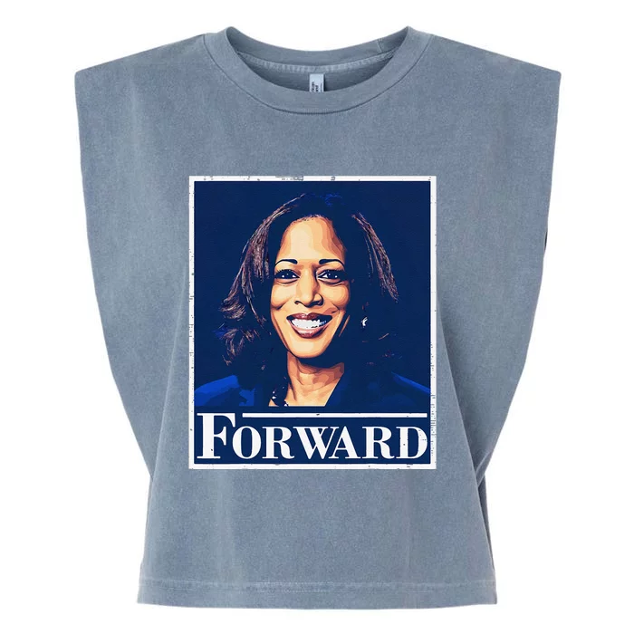 Kamala Harris Forward 2024 Presidential Election Garment-Dyed Women's Muscle Tee