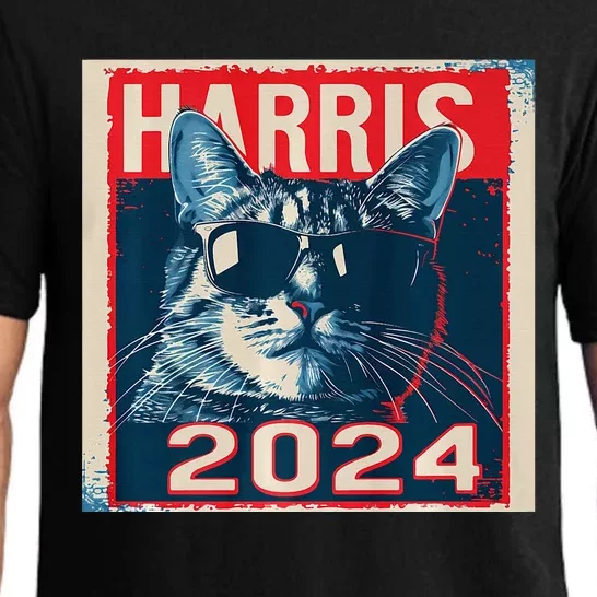 Kamala Harris For President 2024 Katmala Funny Cat Pajama Set