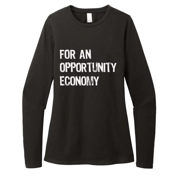 Kamala Harris For An Opportunity Economy Election Womens CVC Long Sleeve Shirt