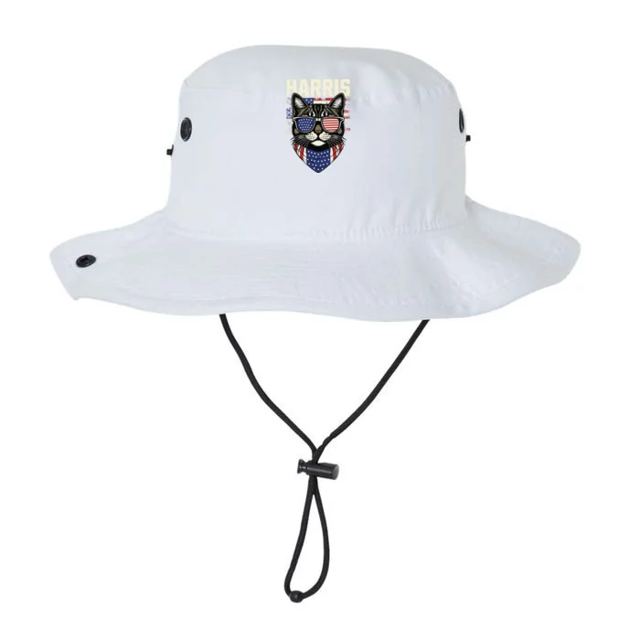 Kamala Harris For President 2024 Funny Cat Legacy Cool Fit Booney Bucket Hat