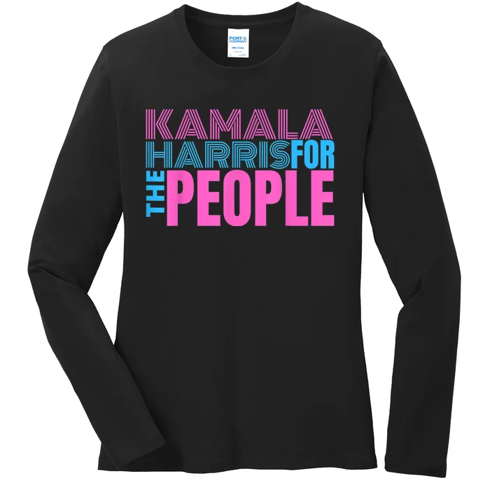 Kamala Harris For The People Ladies Long Sleeve Shirt