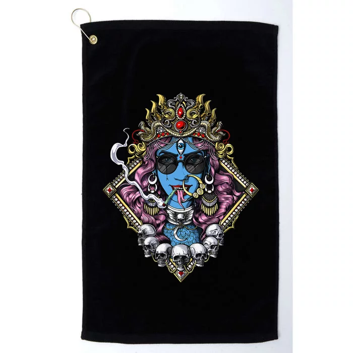 Kali Hindu Goddess Hinduism Deity God Spiritual Zen Gothic Platinum Collection Golf Towel